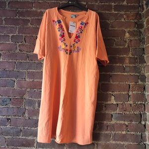 ASOS Curve Embroidered Dress Size 12
